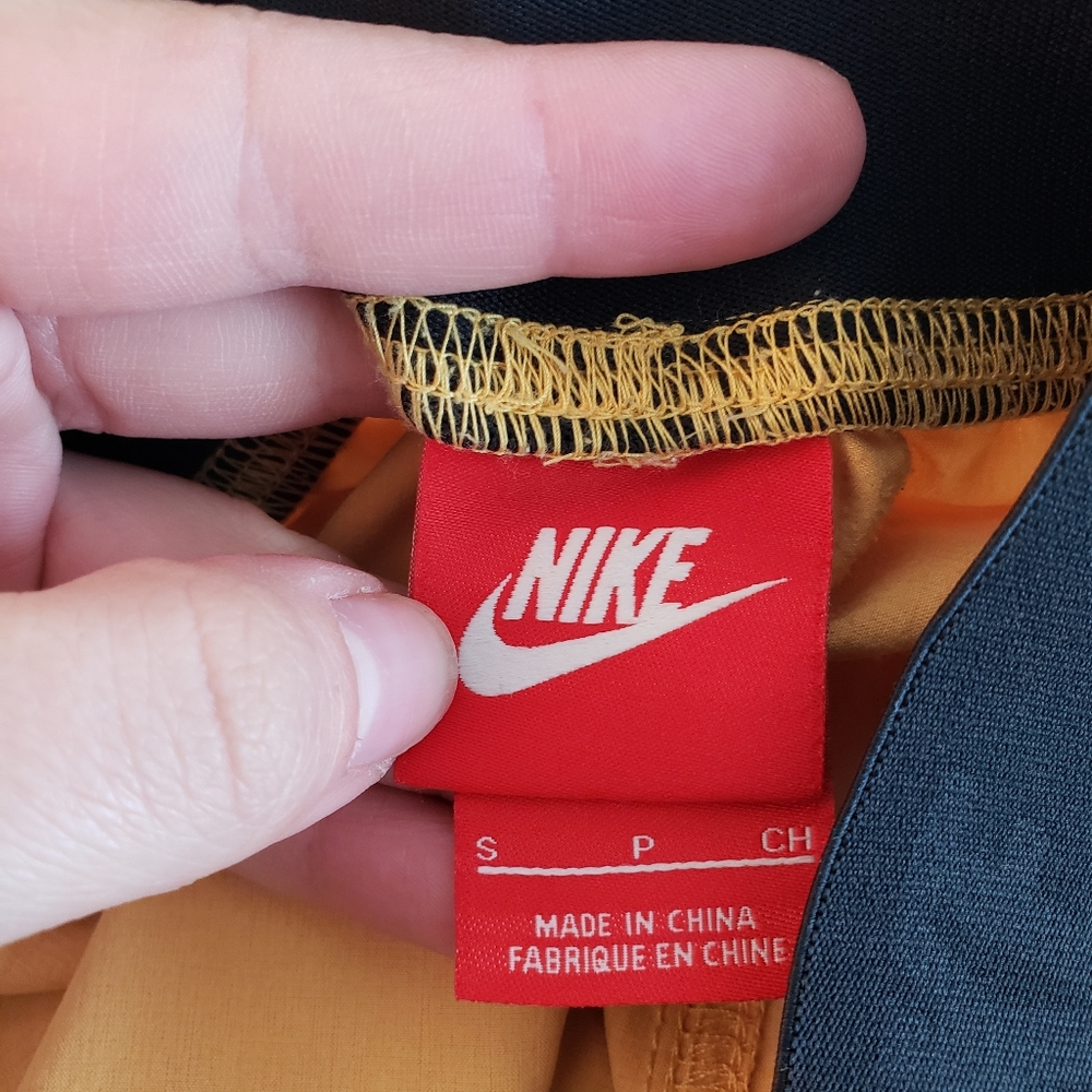 Nike Yellow Mustard Drawstring Small Shorts Y2K - Picture 4 of 5